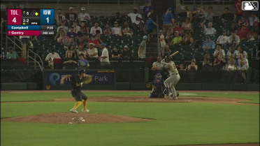 Tyler Gentry homers (6) on a fly ball to left field. Jace Jung scores.