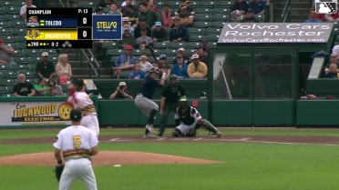 Jace Jung homers (12) on a fly ball to center field.