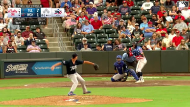 Andrew Cossetti homers (13) on a fly ball to left center field.