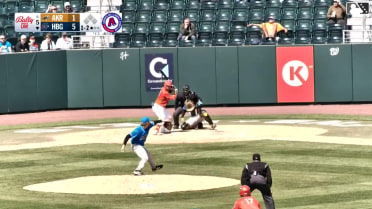 Maxwell Romero Jr. singles on a line drive to center fielder Nick Mitchell. Jack Rogers scores. Kervin Pichardo to 2nd.