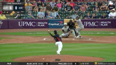 Easton Carmichael grounds out, shortstop Max Burt to first baseman Andrew Jenkins. Lonnie White Jr. scores. Callan Moss to 3rd.