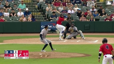 Orlando Martinez singles on a line drive to right fielder Braedon Karpathios. Keyber Rodriguez scores. Julian Brock scores.