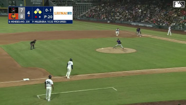 Joey Meneses out on a sacrifice fly to center fielder Cole Carrigg. Michael Stefanic scores.