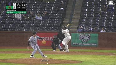 Murf Gray homers (3) on a fly ball to left center field.