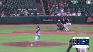 Mac Horvath singles on a line drive to right fielder Alex Ramírez. Xavier Isaac scores.