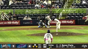 Kyren Paris triples (1) on a sharp fly ball to center fielder Dillon Lewis. Nick Rodriguez scores. Gustavo Campero scores.