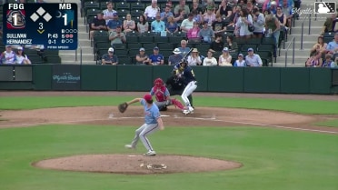 Alexis Hernandez homers (2) on a fly ball to left field.