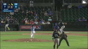 Christian Bethancourt homers (13) on a fly ball to left field. Oswaldo Cabrera scores. Tyler Hardman scores.