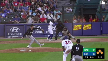 Ismael Munguia grounds into a double play, second baseman Payton Eeles to shortstop Luis Vázquez to first baseman Ryan Noda. Willie MacIver out at 2nd. Ismael Munguia out at 1st.