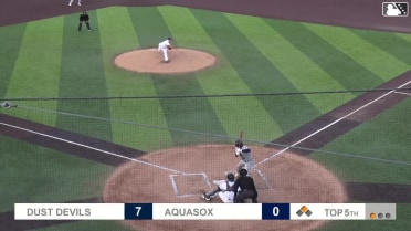 Ryan Nicholson homers (3) on a fly ball to left field. Juan Flores scores.
