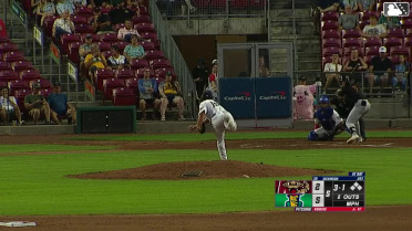 Daniel Dickinson homers (8) on a fly ball to left field.