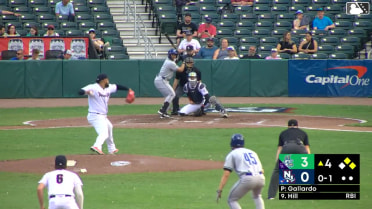 GJ Hill homers (3) on a fly ball to center field. Jimmy Obertop scores. Zach Kokoska scores.