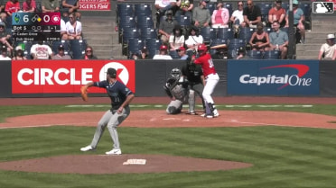 Dub Gleed homers (1) on a fly ball to left field. J.R. Freethy scores.
