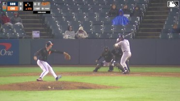 Jace Avina singles on a fly ball to left fielder Frederick Bencosme. Abrahan Gutierrez scores.