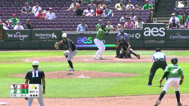 Ariel Almonte out on a sacrifice fly to center fielder Pedro Pineda. Tyson Lewis scores.