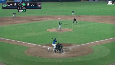 Jose Monserrate homers (1) on a line drive to left center field. Emilio Barreras scores.