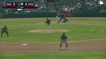 Won-Bin Cho homers (4) on a fly ball to center field. Josh Kross scores.