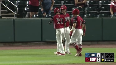 Thomas Saggese belts his second homer of the game