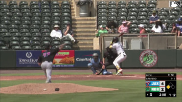 José Barrero homers (22) on a fly ball to left field. Jud Fabian scores.