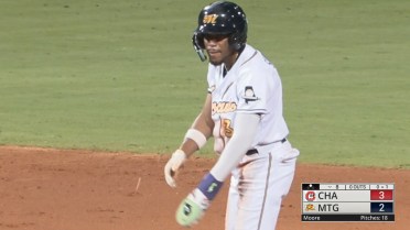 Chandler Simpson swipes three bases