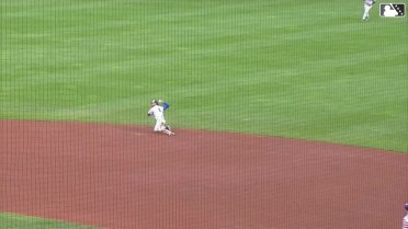 Roc Riggio induces a double play