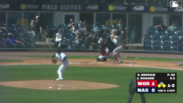 Nick Sogard singles on a sharp line drive to left fielder Jheremy Vargas. Tsung-Che Cheng scores. Jason Delay to 2nd.