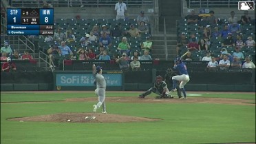 Ben Cowles homers (8) on a fly ball to left center field.