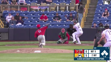 Bernard Jose In play, run(s) to Luke Hill