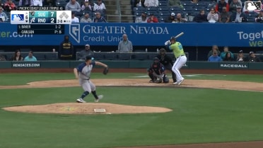 Luken Baker homers (2) on a fly ball to left center field.