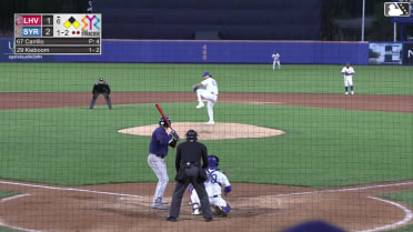 Carter Kieboom singles on a line drive to right fielder A.J. Ewing. Steward Berroa scores. Bryan De La Cruz to 2nd.