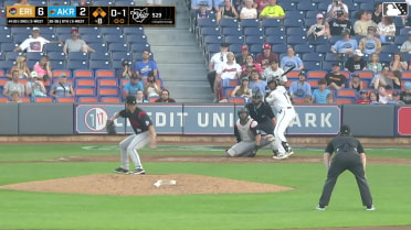 Jaison Chourio singles on a ground ball to left fielder Garrett Pennington. Juan Benjamin scores. Nick Mitchell to 3rd.
