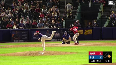 Kristian Campbell homers (8) on a fly ball to right field. Mikey Romero scores.