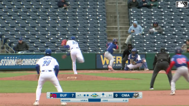 Carlos Mendoza singles on a line drive to left fielder Kameron Misner. Rafael Lantigua scores.