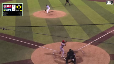 Alan Espinal singles on a line drive to right fielder Korbyn Dickerson. Ethan Hedges scores. Kelvin Hidalgo to 2nd.