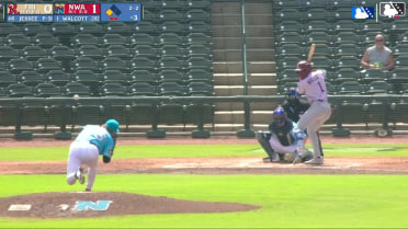 Sebastian Walcott singles on a sharp line drive to left fielder Sam Kulasingam. Corey Joyce scores.