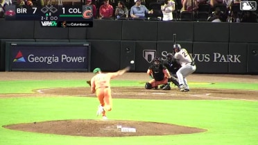 Anthony DePino homers (11) on a fly ball to right center field.