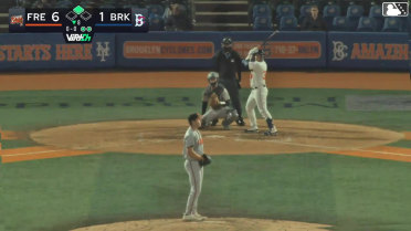 Daiverson Gutierrez singles on a ground ball to center fielder Nate George. Antonio Jimenez scores.