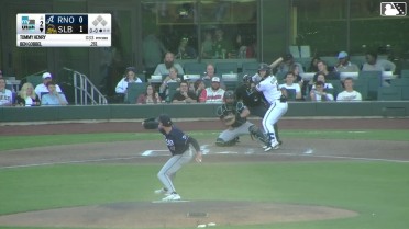 Ben Gobbel homers (7) on a line drive to left center field. Raudi Rodriguez scores. Bryce Teodosio scores.