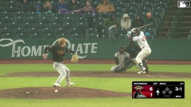 Jose Meza homers (5) on a fly ball to right field.