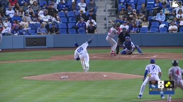 Matt Klein out on a sacrifice fly to right fielder Jaron Elkins. Tanner Thach scores.