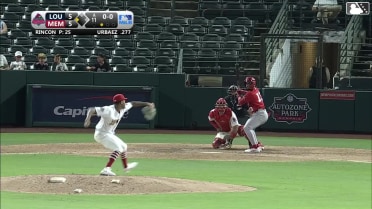 Francisco Urbaez out on a sacrifice fly to right fielder Matt Koperniak. Michael Toglia scores.