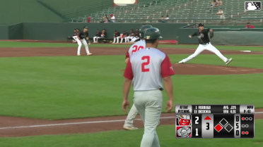 Rosman Verdugo hits a ground-rule double (14) on a fly ball to right-center field. Ryan Gerety scores.