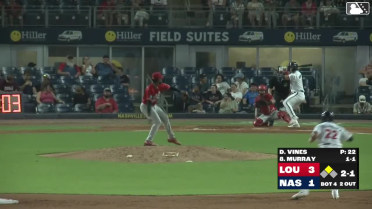 Ethan Murray singles on a ground ball to third baseman Leo Balcazar, deflected by shortstop Orlando Arcia. Ramón Rodríguez scores.