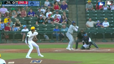 Josue De Paula homers (12) on a fly ball to right field.