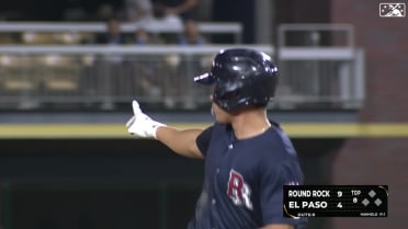 Dustin Harris belts his seventh homer of the year