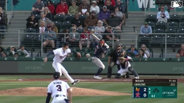 Cade Marlowe homers (5) on a fly ball to right center field.