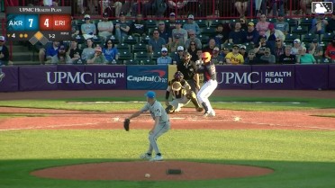 Aaron Antonini singles on a sharp ground ball to first baseman Jonah Advincula. Peyton Graham scores.