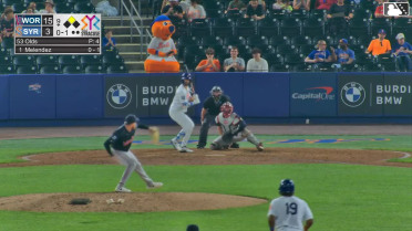 MJ Melendez homers (3) on a fly ball to left field. Cristian Pache scores.