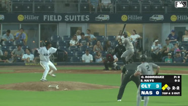 Austin Hays homers (5) on a fly ball to center field. Korey Lee scores. Andy Weber scores.