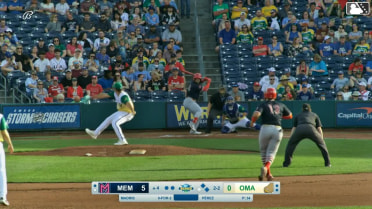 Bligh Madris singles on a fly ball to right fielder Kameron Misner. Leo Bernal scores. Blaze Jordan to 3rd.